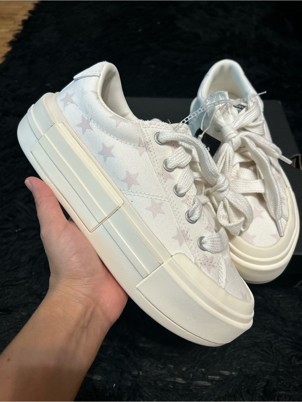 CONVERSE Chuck Taylor all star cruise star print platform shoes sneakers sz 7.5